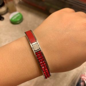 Swarovski bracelet.
